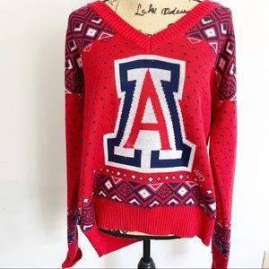Arizona Wildcats V-Neck Ugly Christmas Sweater